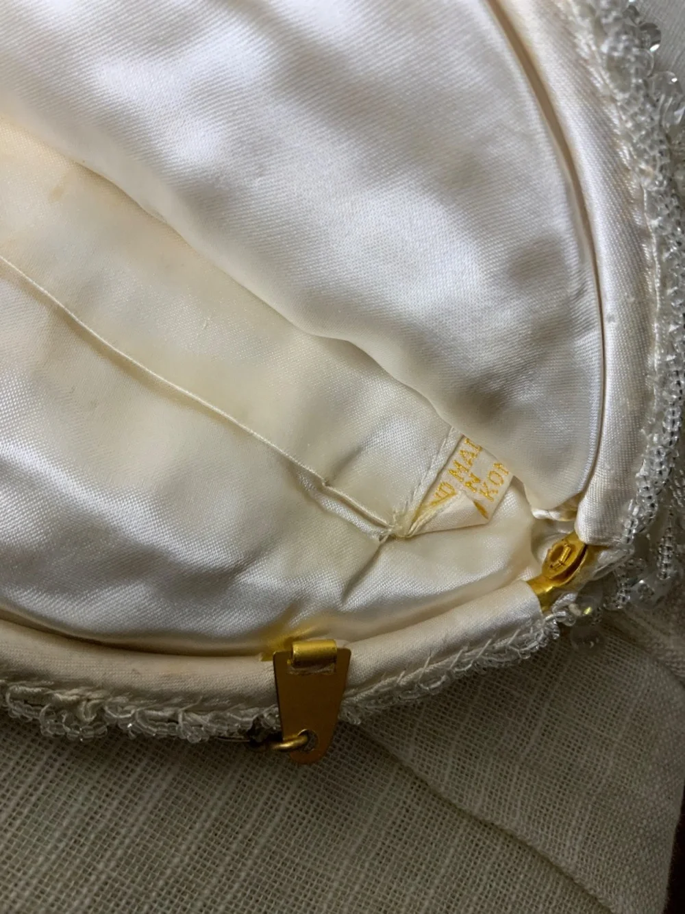 Vintage Hand-Beaded Bridal Purse